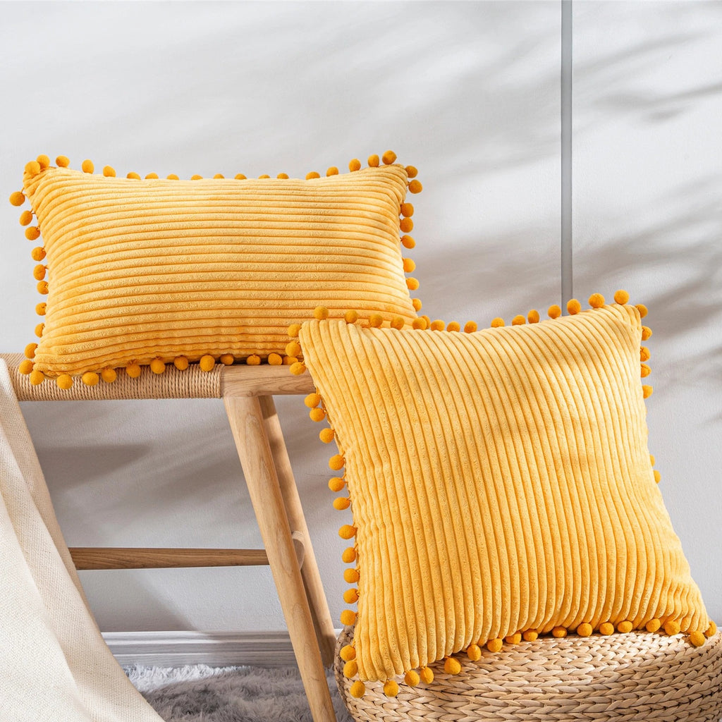 Gestreifter Flanell-Kissenbezug – Bild 20 | LuxeStyle