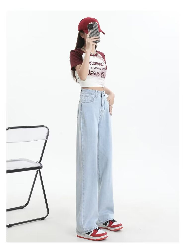 Damen Jeans, hoch geschnitten, Slim-Fit