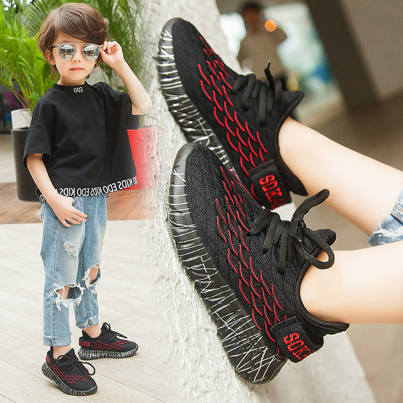 Kinder-Freizeitsneaker mit Fischschuppen-Mesh – Bild 2 | LuxeStyle