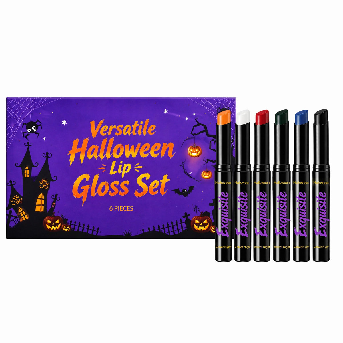 Halloween Lippenglanz Set – 6 Stück – Bild 4 | LuxeStyle