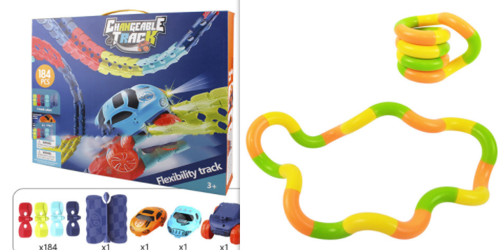 Flexibles Schienenauto-Spielzeugset – Bild 14 | LuxeStyle