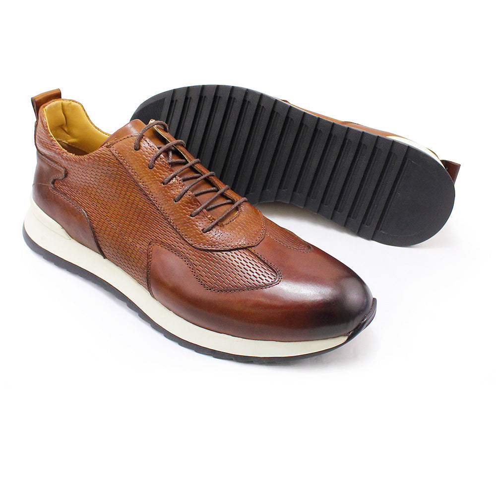 Herren-Sneaker aus Vollnarbenleder – Bild 2 | LuxeStyle