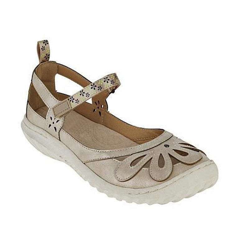 Sandalen mit Keilabsatz und Lochstickerei – Bild 7 | LuxeStyle