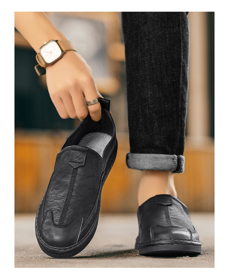Leichte Herren-Slipper aus Kunstleder | LuxeStyle