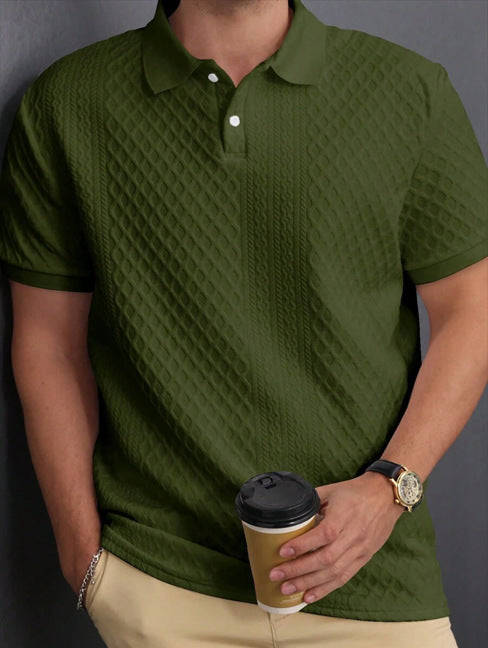 Polo-Shirt mit Jacquard-Muster – Bild 4 | LuxeStyle