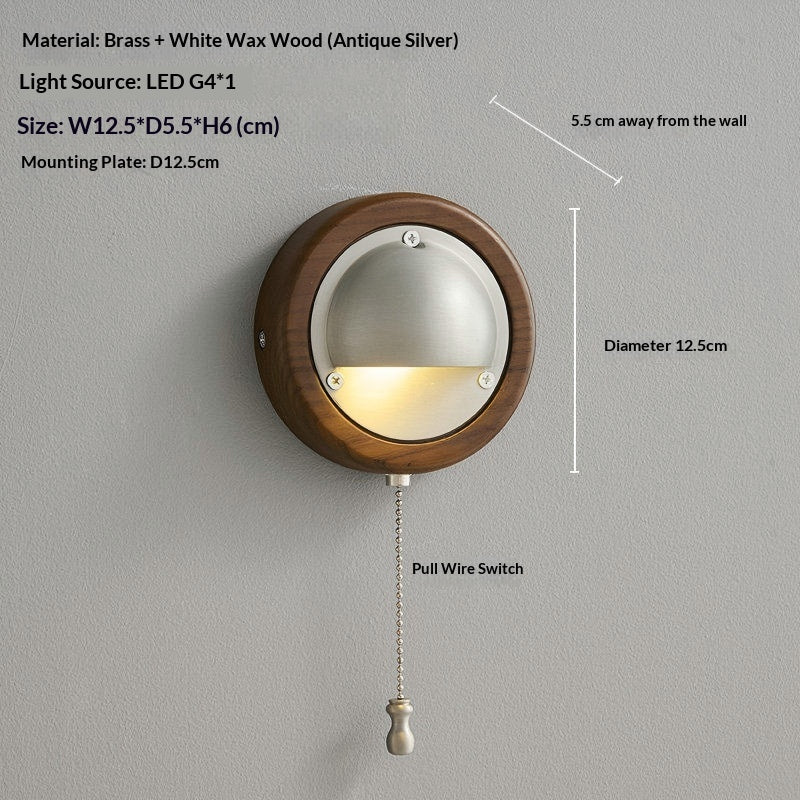 Kupfer-Vintage-Wandlampe mit Zugkette – Bild 2 | LuxeStyle