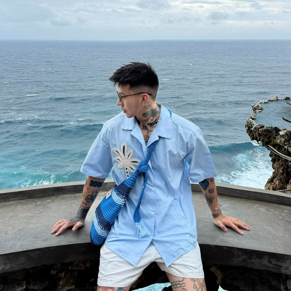 Retro Hawaiihemd mit Kubakragen für Herren – Bild 1 | LuxeStyle