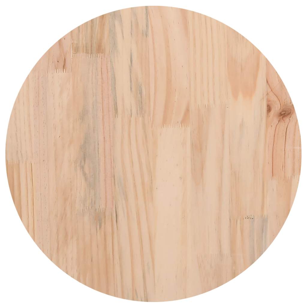 Tischplatte Ø30x2.5 cm aus massivem Kiefernholz