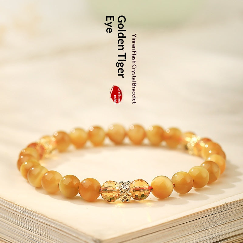 Tigerauge Citrin Armband