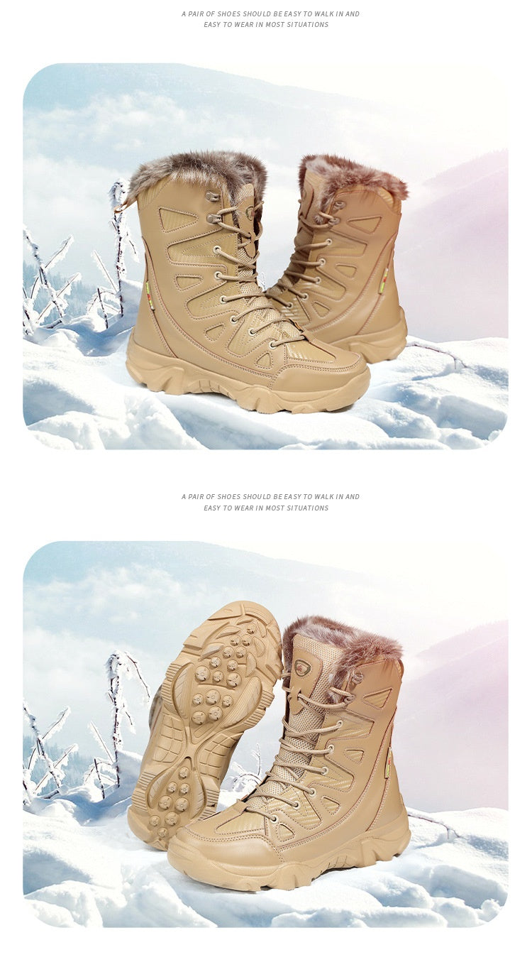 Gefütterte Winter-Boots mit Schnürung – Bild 2 | LuxeStyle