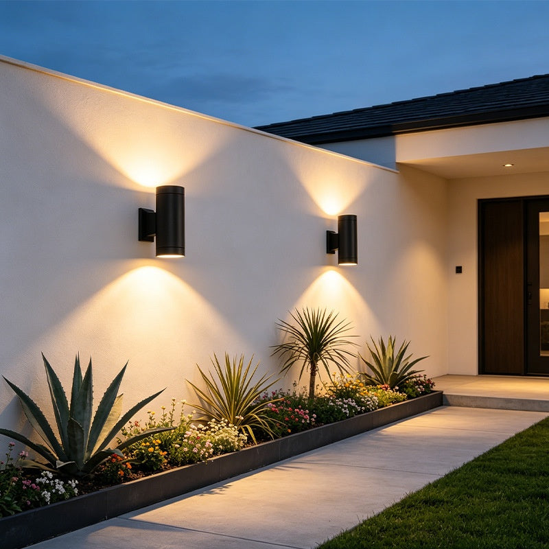 Doppelkopf-Wandlampe Aussenlicht IP54 – Bild 3 | LuxeStyle