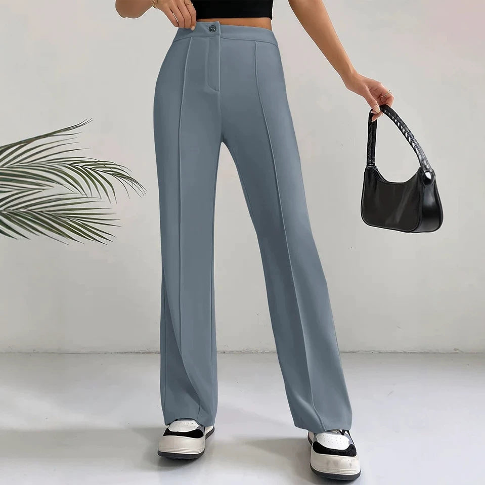 Elegante Straight Flare Hose mit hoher Taille – Ansicht 5