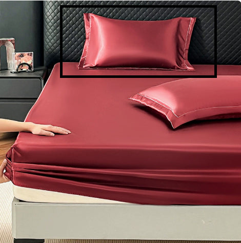 Satin-Look Spannbettlaken aus Eisseide