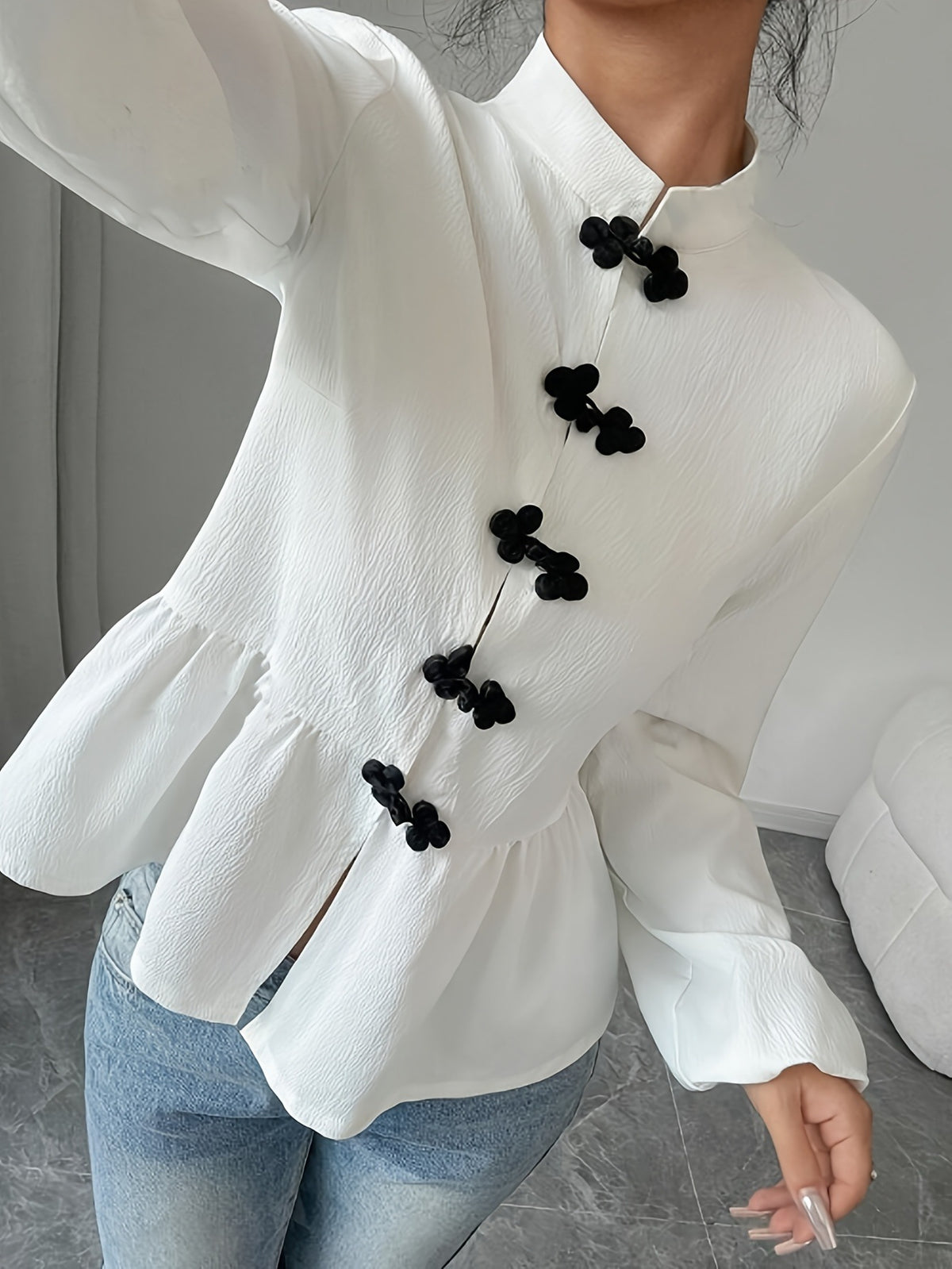 Elegantes Langarm-Pullover-Shirt – Bild 2 | LuxeStyle