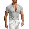 Herren V-Ausschnitt T-Shirt – Bild 1 | LuxeStyle