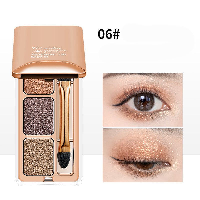 Lidschatten-Set mit drei schimmernden Farben | LuxeStyle