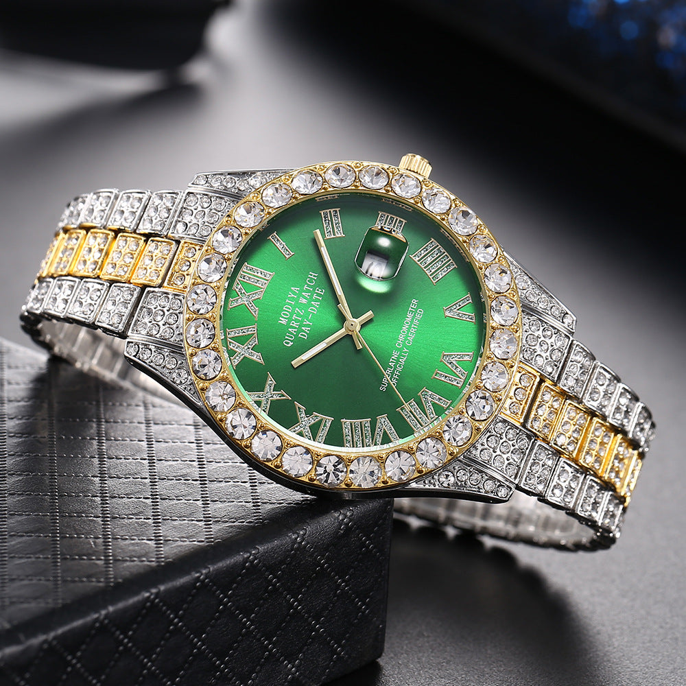 Strass-Zifferblatt Quarzuhr – Bild 5 | LuxeStyle