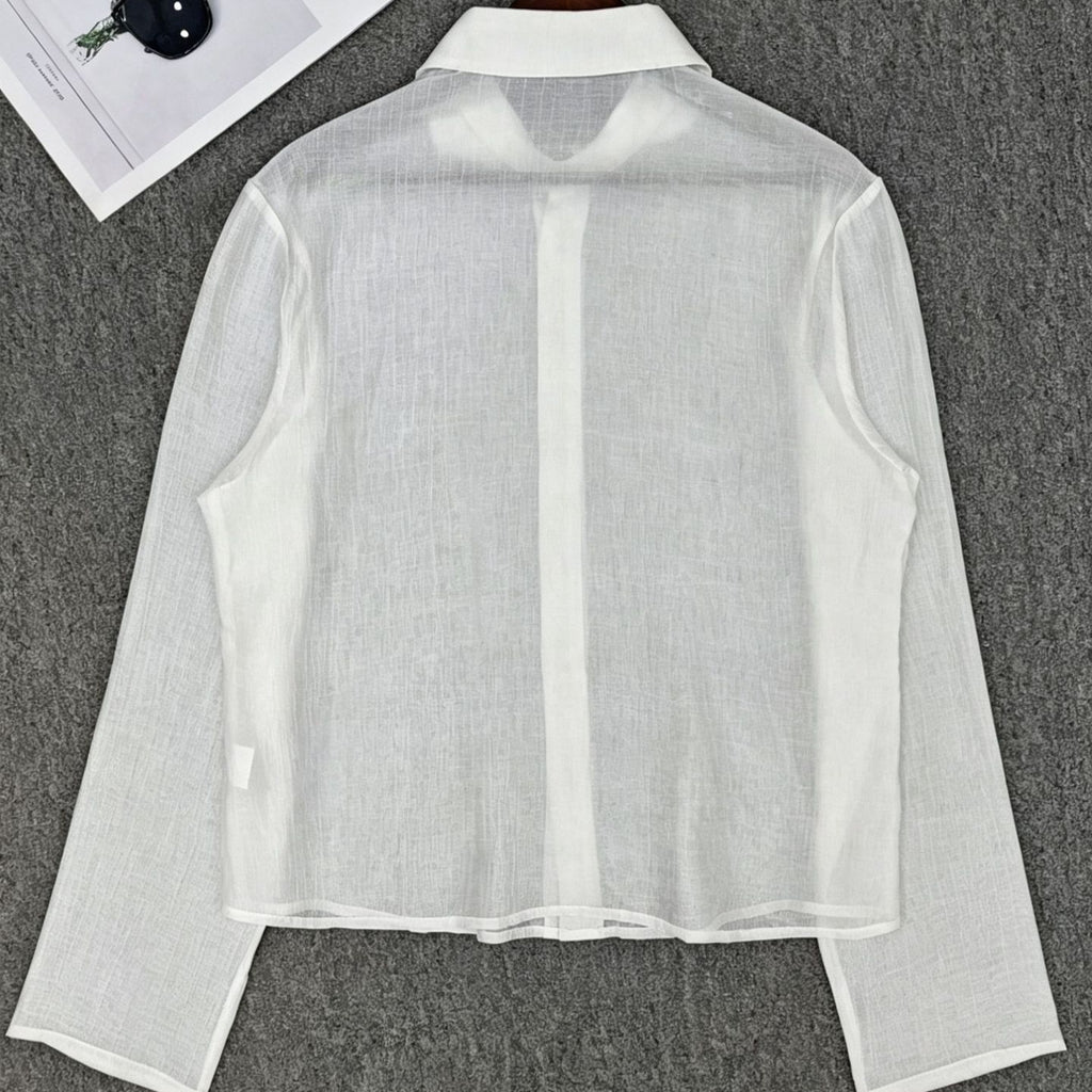 Herren Cropped Sheer Shirt – Bild 2 | LuxeStyle