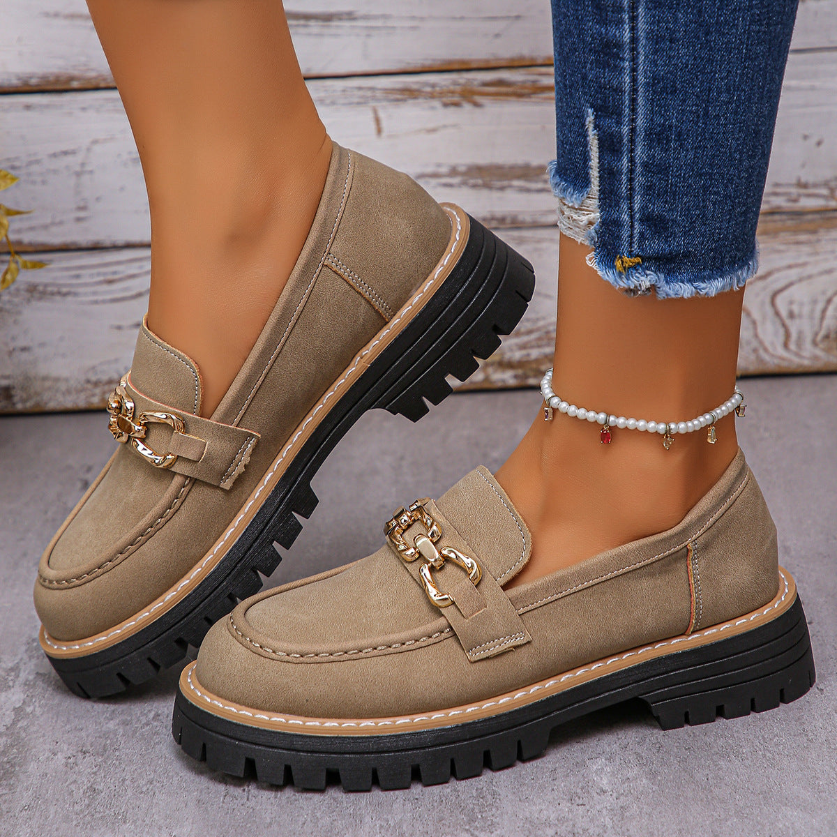Elegante Blockabsatz-Schuhe im British-Stil