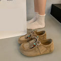 Vintage-Schnürschuhe mit weicher Sohle