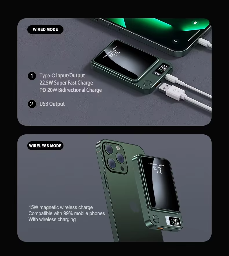 Magnetische Wireless Powerbank 10.000 mAh