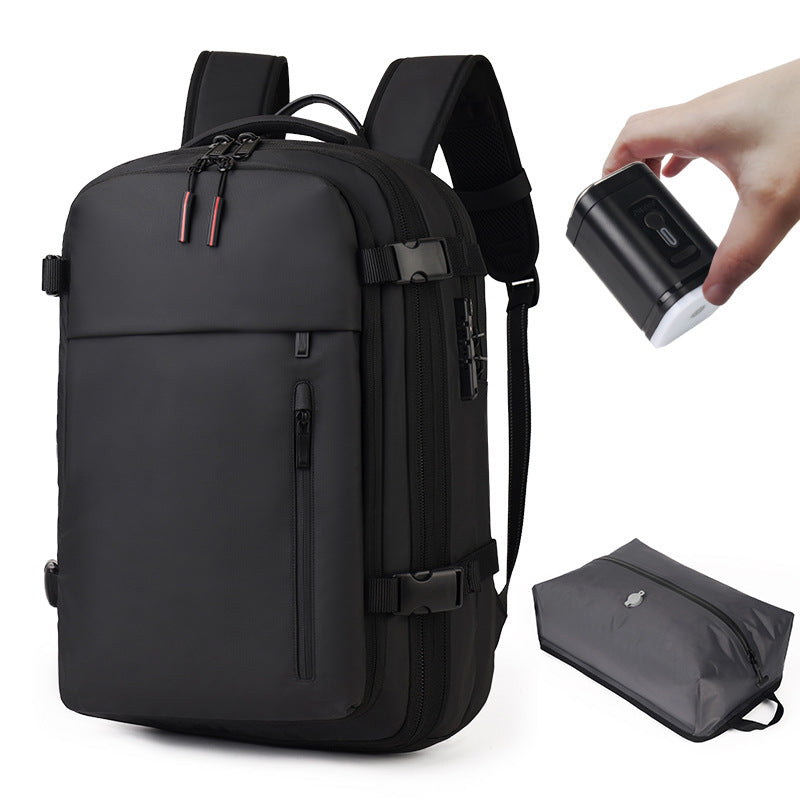 Reise-Rucksack mit Vakuum-Verschluss, USB & Kompressionsfach – Bild 1 | LuxeStyle