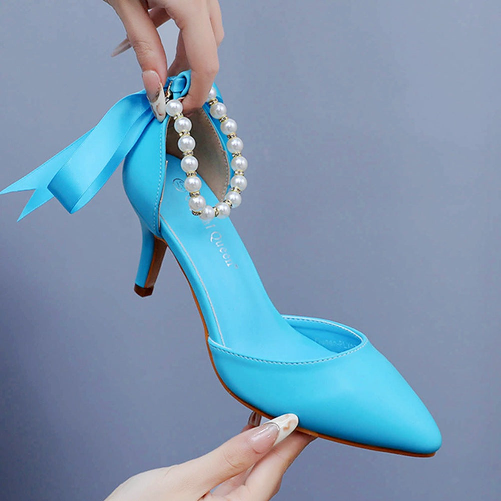Römer Sandalen mit Strass & 7.5cm Absatz – Bild 12 | LuxeStyle