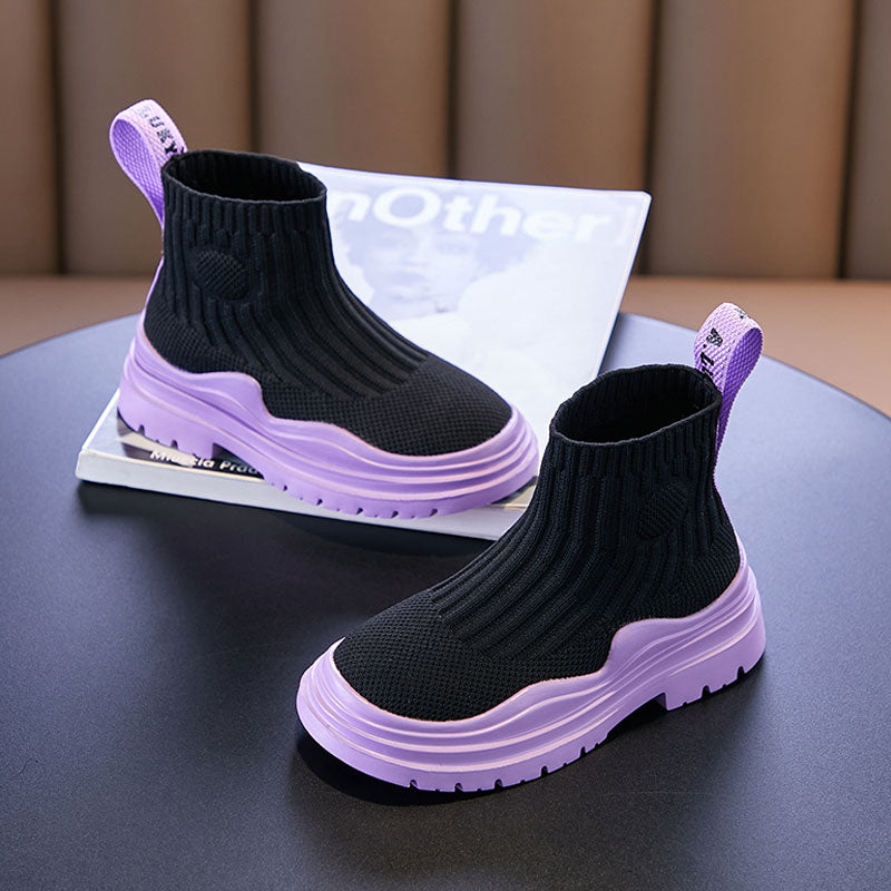 Hohe Kinderstiefel mit atmungsaktivem Mesh | LuxeStyle