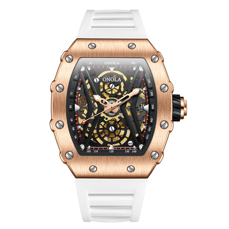 Sportliche Automatikuhr mit Silikonarmband – Bild 15 | LuxeStyle