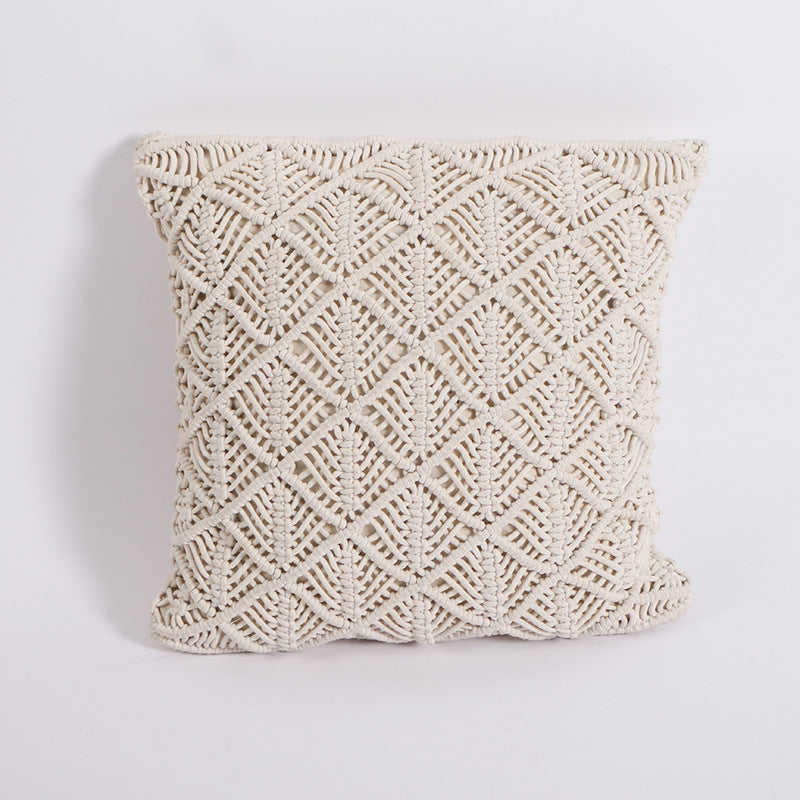 Handgewebtes Kissen mit Zopf-Quaste – Bild 3 | LuxeStyle