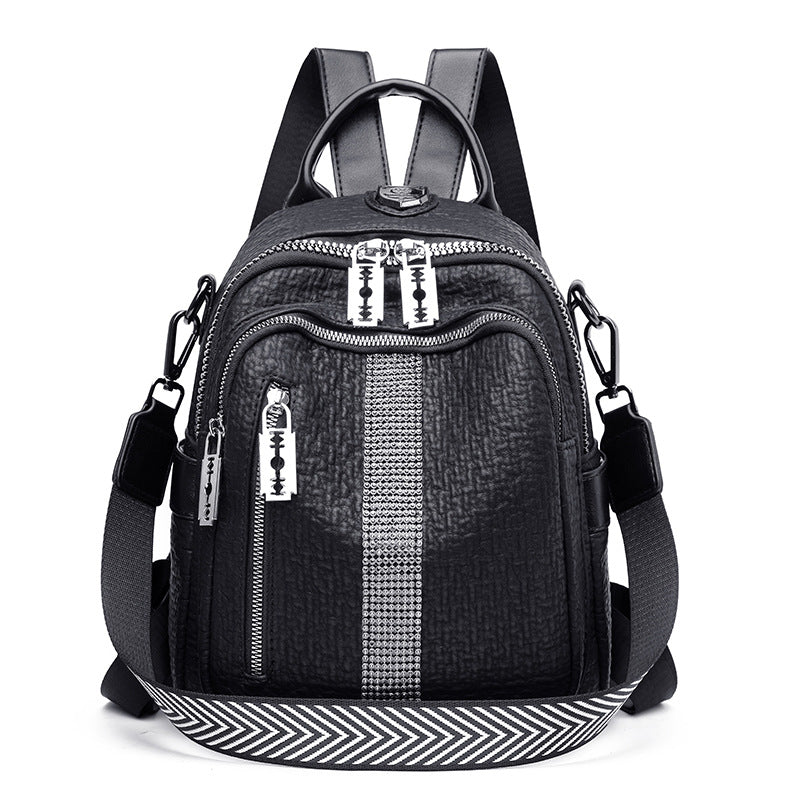 Leder Schultertasche mit Diamanten – Bild 3 | LuxeStyle