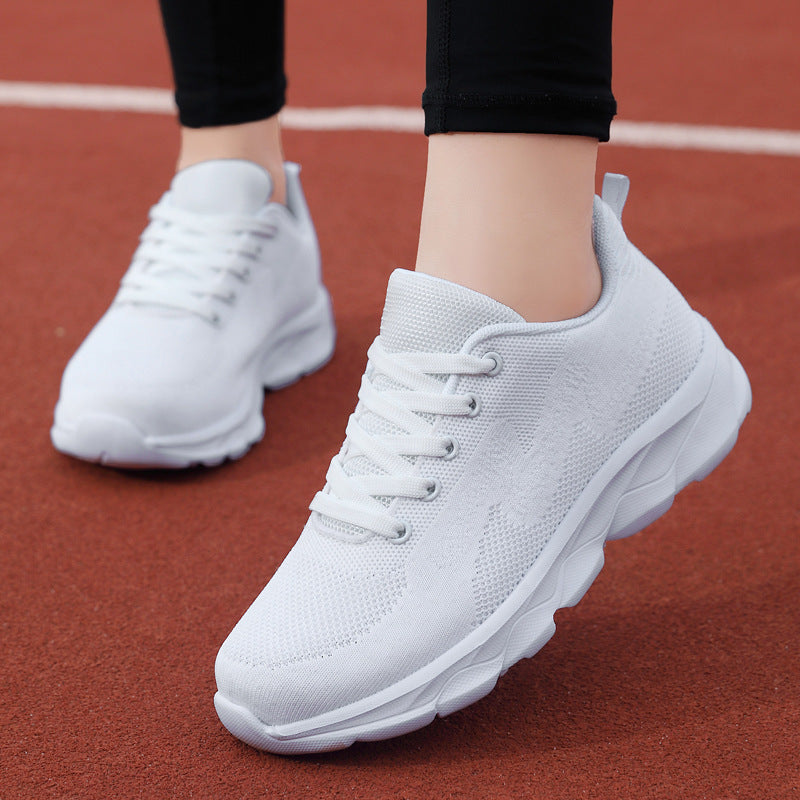 Schwarze Damen-Sneaker, Leichtgewicht & atmungsaktiv mit weicher Sohle