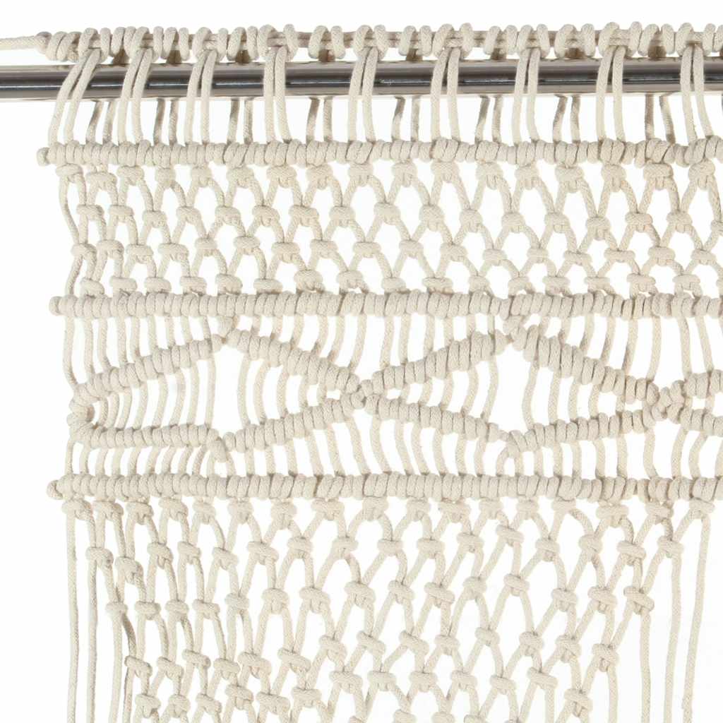 Macrame-Gardine aus Baumwolle