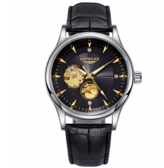 Automatische Armbanduhr aus Leder