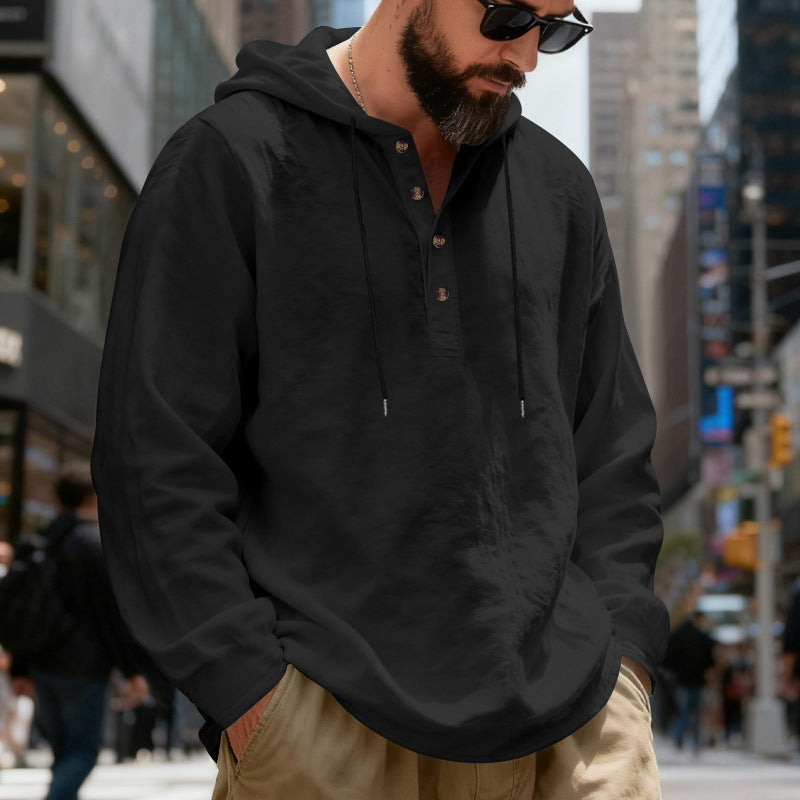 Leinen Hoodie für Herren – Bild 13 | LuxeStyle