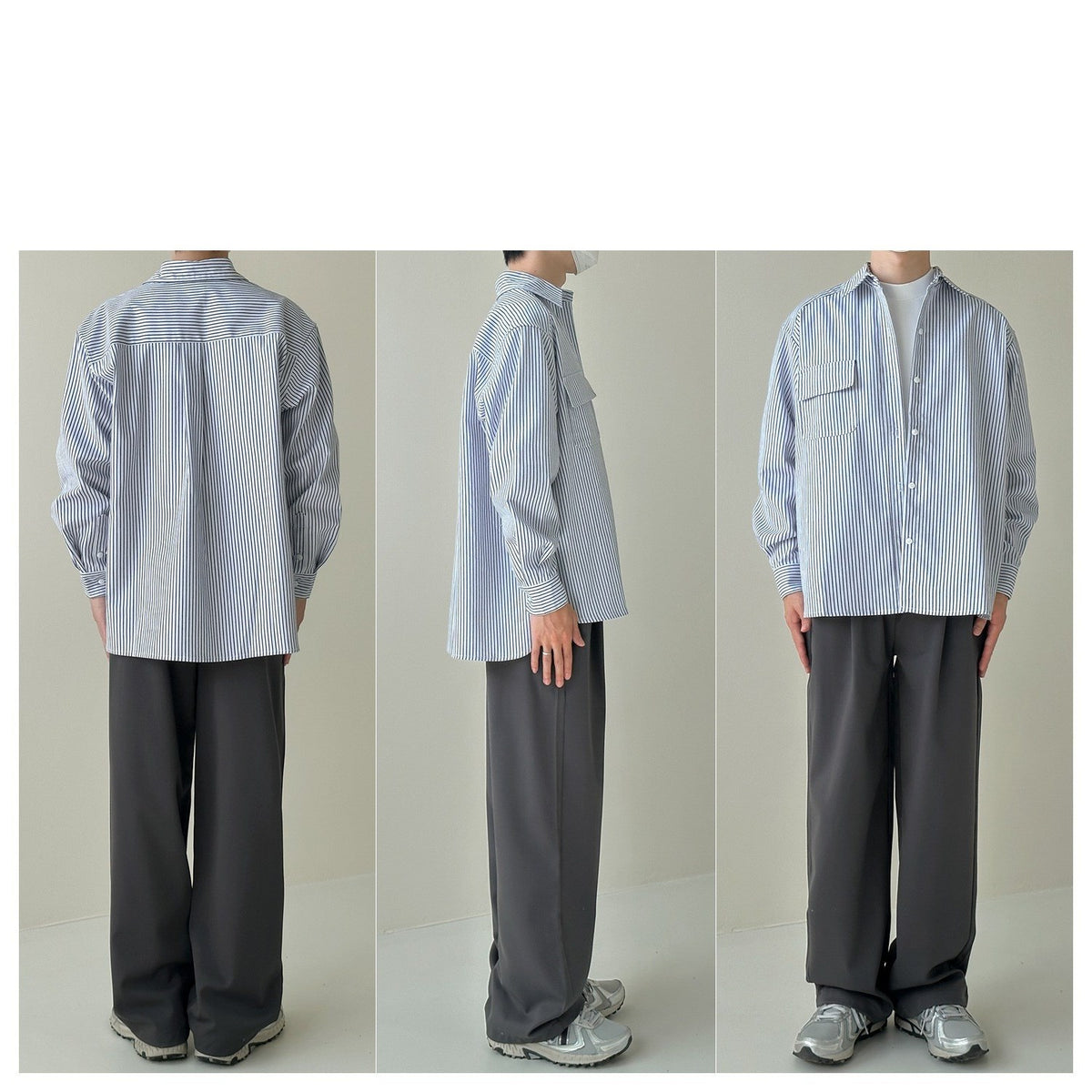 Kasual-Langarm-Shirt – Bild 1 | LuxeStyle