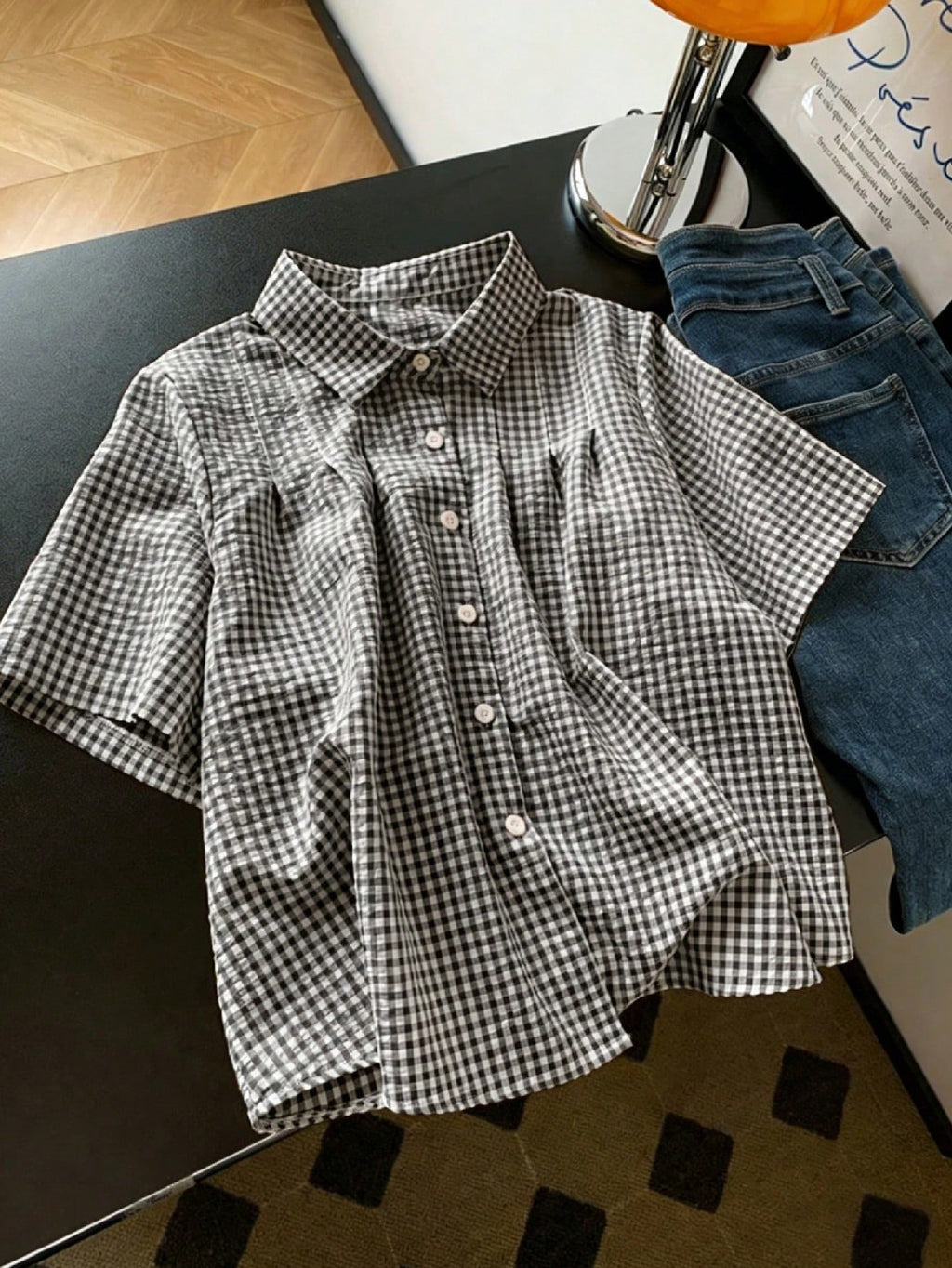 Karierte Bluse