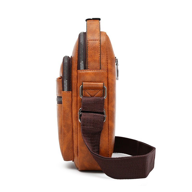 Mannlicher Schultertasche PU Leder 10" – Bild 7 | LuxeStyle