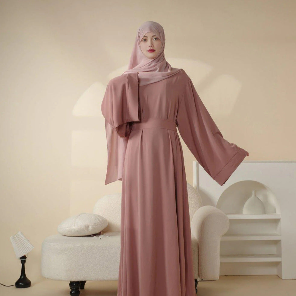 Einfarbiges Minimalistisch Kleid