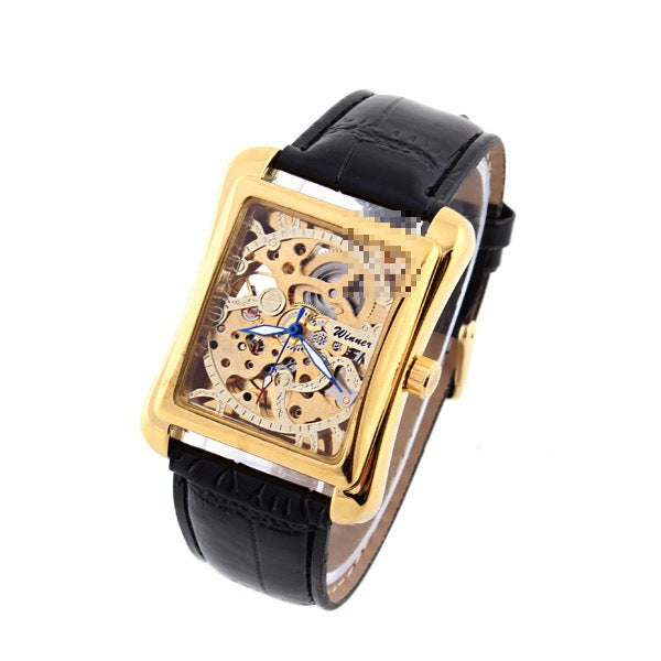 Quadratische Durchsicht-Uhr mit Openwork-Design – Bild 3 | LuxeStyle