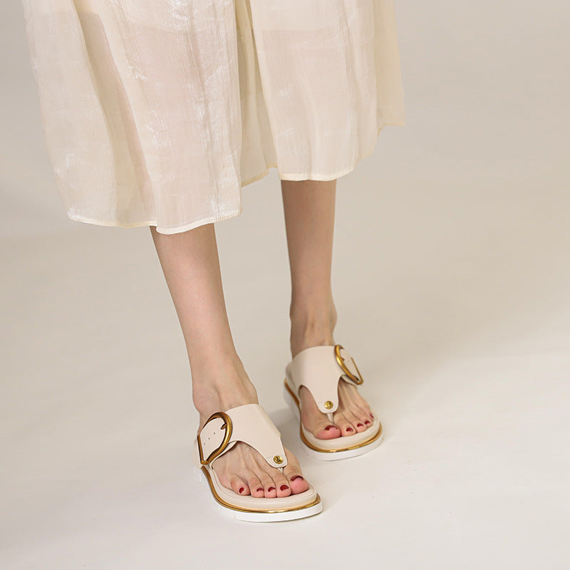 Bequeme, rutschfeste Zehensteg-Sandalen