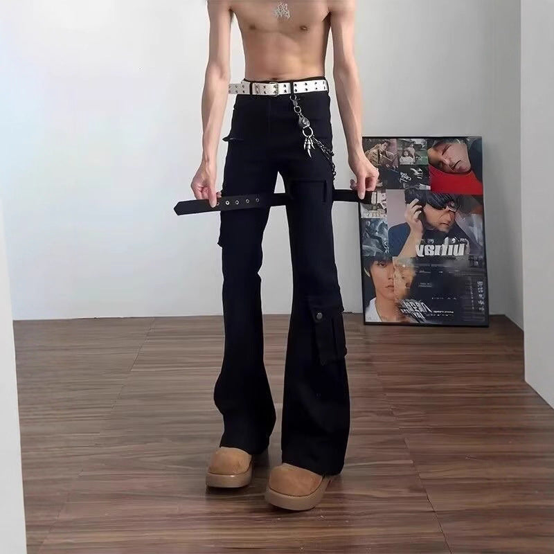 Strap-flared Denim Jeans für Herren