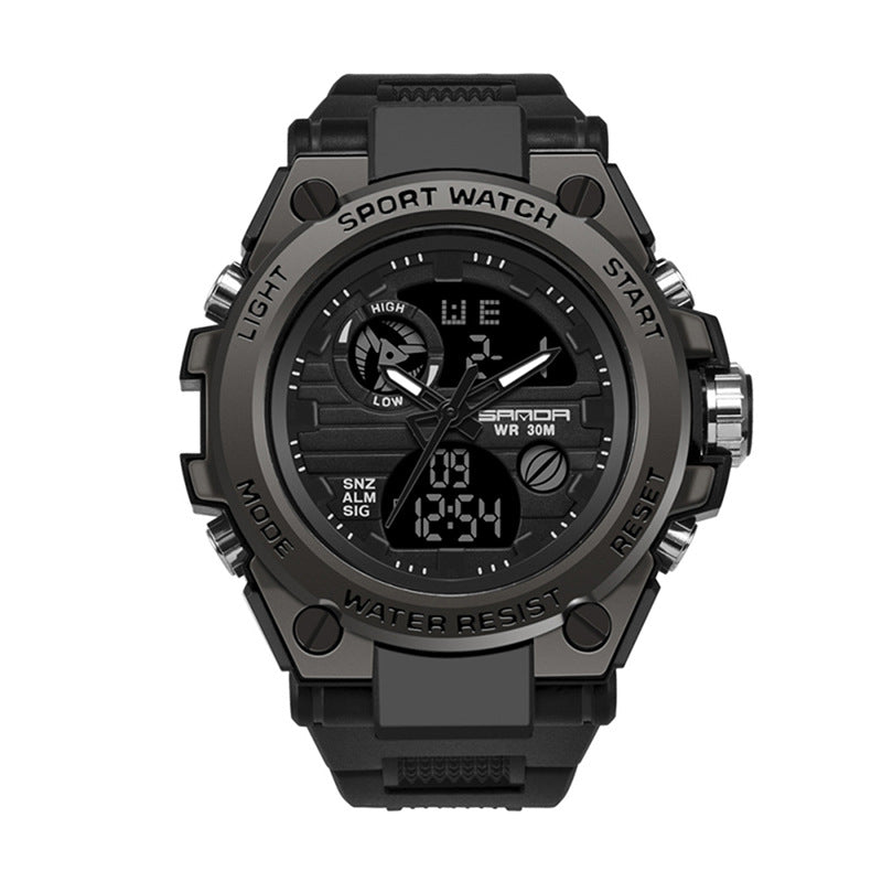 Sportliche Dual-Display Quarzuhr für Herren – Bild 3 | LuxeStyle