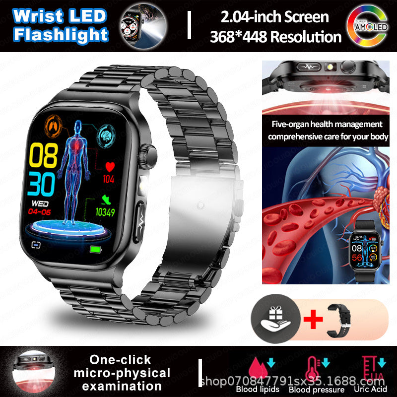 Smartwatch mit Bluetooth-Telefonie und Taschenlampe – Bild 4 | LuxeStyle