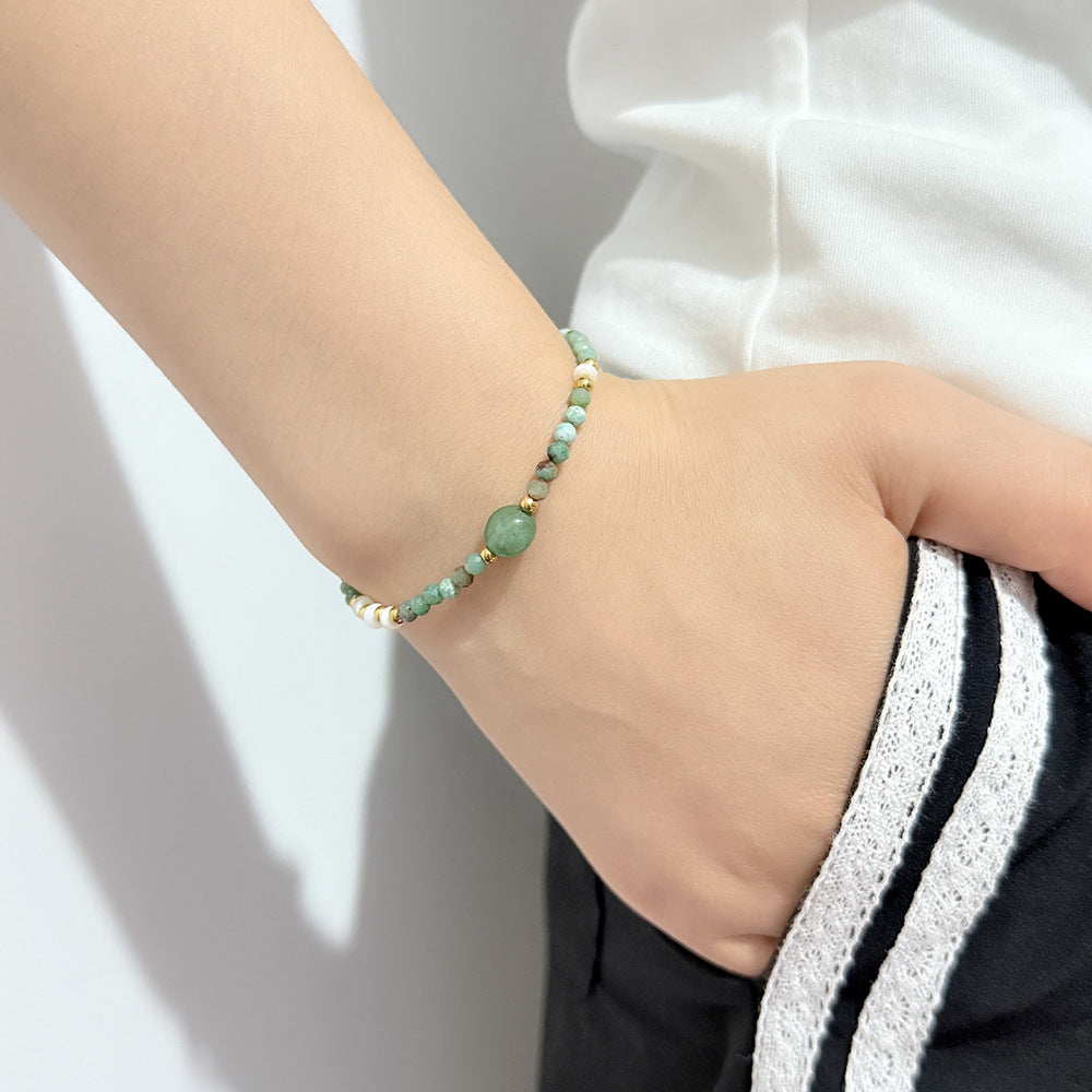 Glas- und Natursteinperlen-Armband – Bild 5 | LuxeStyle