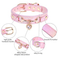 Glitzerstein-PU-Leder-Halsband für kleine Hunde