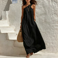 Elegante Einfarbige Urlaubsdress
