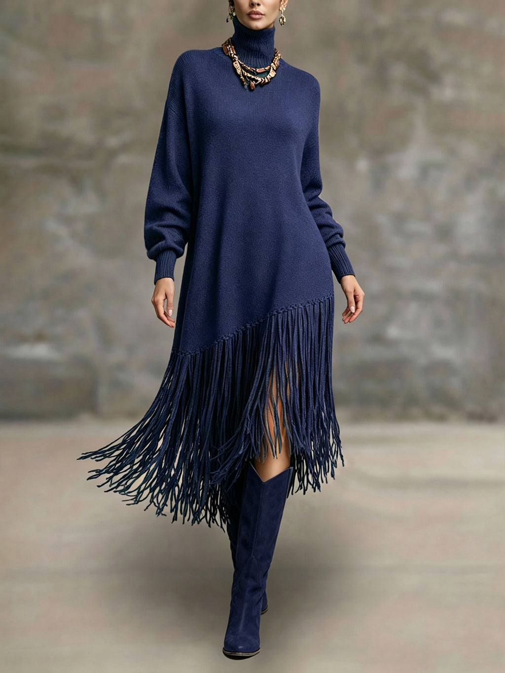 Langes Quasten-Kleid – Ansicht 6