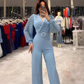 Eleganter Jumpsuit mit Plisseé-Ärmeln