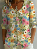 Damen Print-Top mit 3D-Effekt – Bild 1 | LuxeStyle